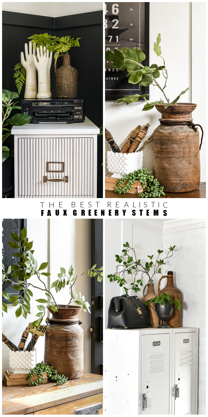 The Best Realistic Faux Greenery Stems and Branches  Little House of Four  - Creating a beautiful home, one thrifty project at a time.